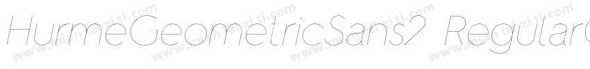 HurmeGeometricSans2 RegularObl字体转换